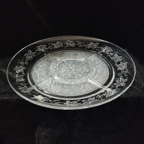 Princess House Fantasia Divided Appetizer Dip Plate 13" charcuterie chip snack p - Picture 4 of 11